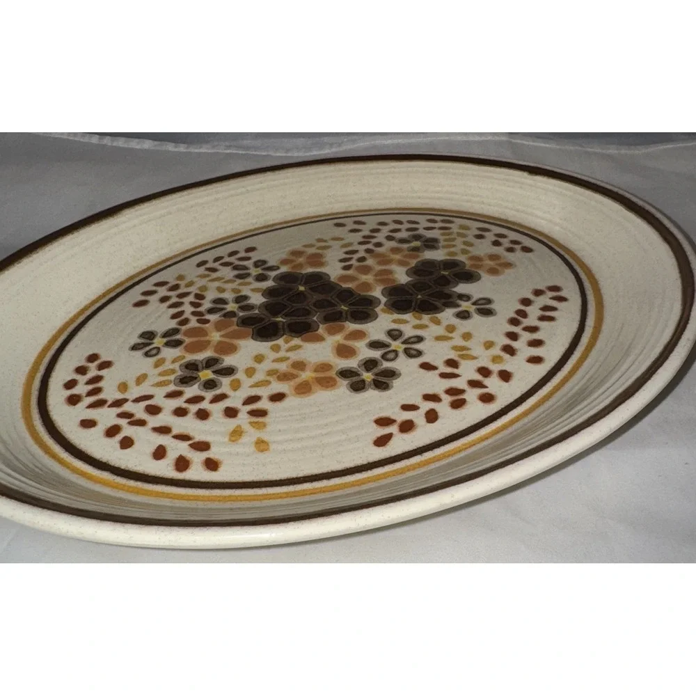 FRANCISCAN TOFFEE Earthware LARGE SERVING PLATTER - 14